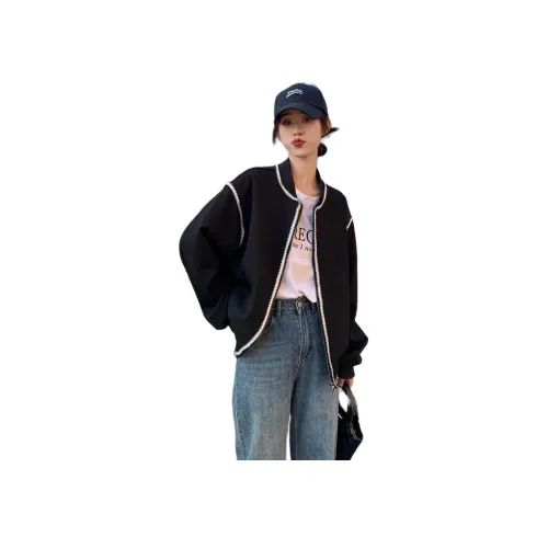 Черные женские бейсбольные джерси