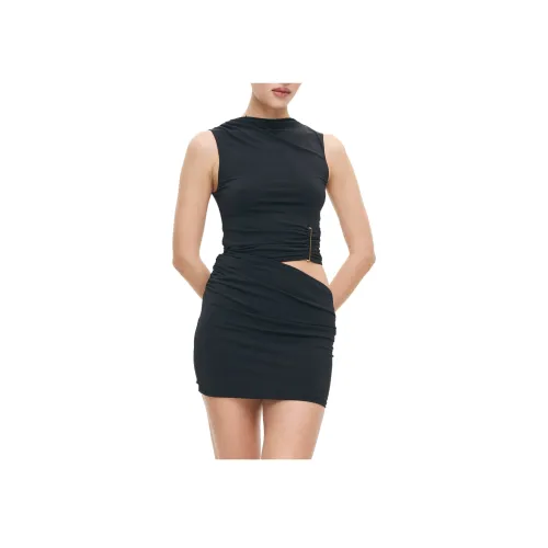 GLASSONS Cut Out Фурнитура Мини Платье Без рукавов Платье Женские