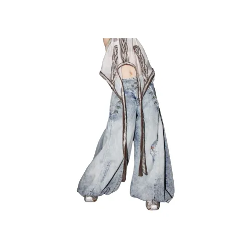 YGHOME OFFICIAL Синий Унисекс Джинсы