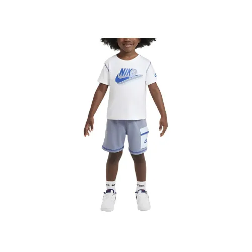 nike Kids Комплекты Sportswear Reimagine Серый Сланцевый синий Белый Infant And Toddler