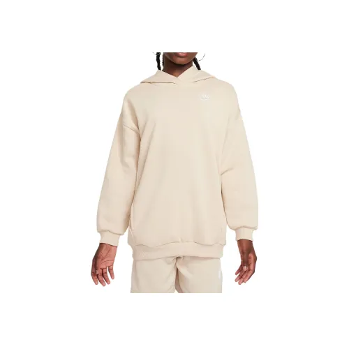 Nike Толстовка Sportswear Club Флис Ветер Песочный Белый Подростки