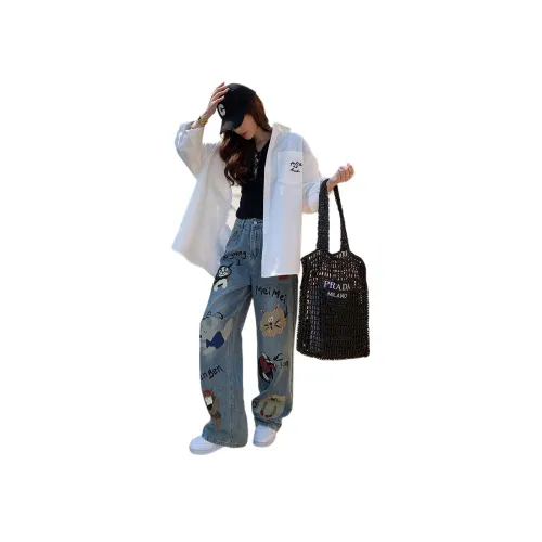 NANING 9 Белый Женские Рубашки