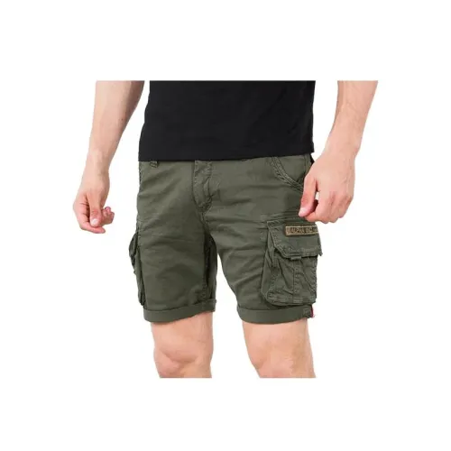 Совместный бренд с Alpha Industries Зеленые Мужские Повседневные Шорты