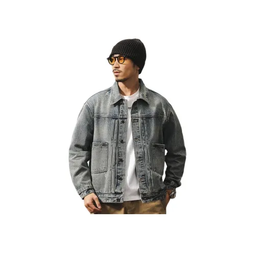 JIELEINUO Blue Men's Jackets JIELEINUO Синий Мужские Куртки