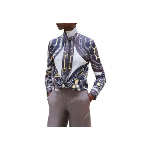 HERMES Фиолетовые Женские Рубашки