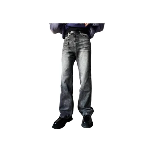 MORii Серые Унисекс Джинсы