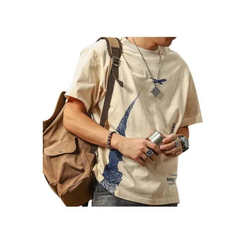 Seasonal Words T-Shirt Мужской Абрикос