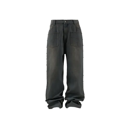 Discover Mental Club Джинсы Унисекс Темно-серый