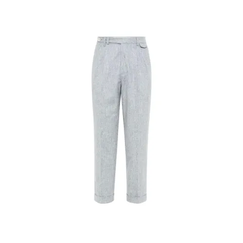 BRUNELLO CUCINELLI Серый Мужской Костюмные Штаны
