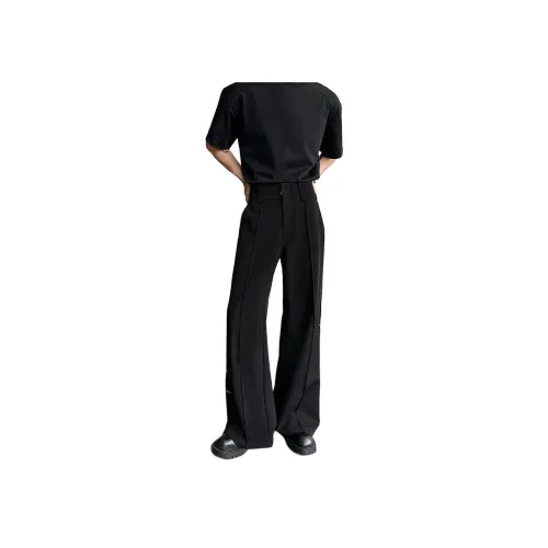 ZUOFEILI Черные Унисекс Костюмные Штаны