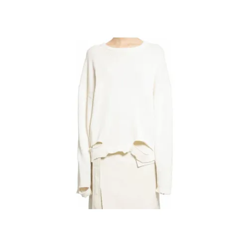 Helmut Lang Сливочный Женские Свитеры