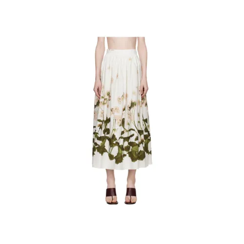 Erdem Повседневный Длинный Юбка Женская Белая