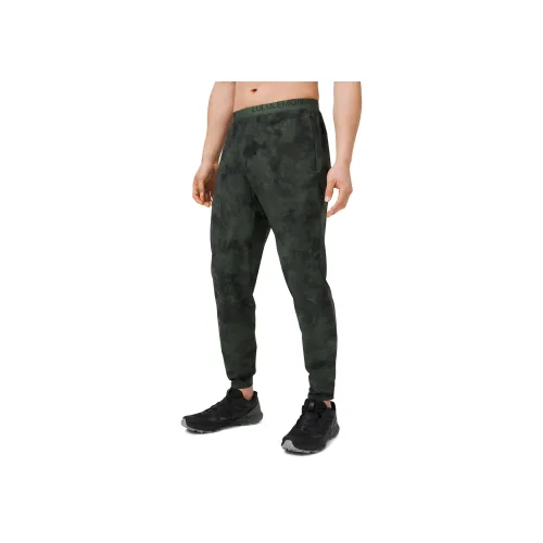 lululemon RUN State Повседневные брюки Мужской Tide Stained Smoke Pine Зеленый Черный