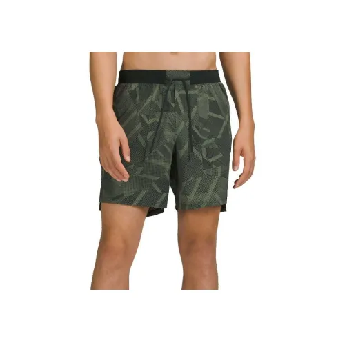 lululemon License to Train Спортивные шорты Мужские Зеленый Саржа Rainforest