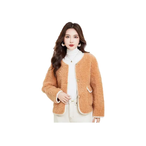 BILISISHANYANG Мех Куртка Женская