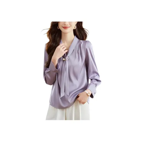 Корейский стиль шифон рубашка женский