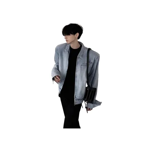 YIWANSHIDUO Светло-синие унисекс куртки