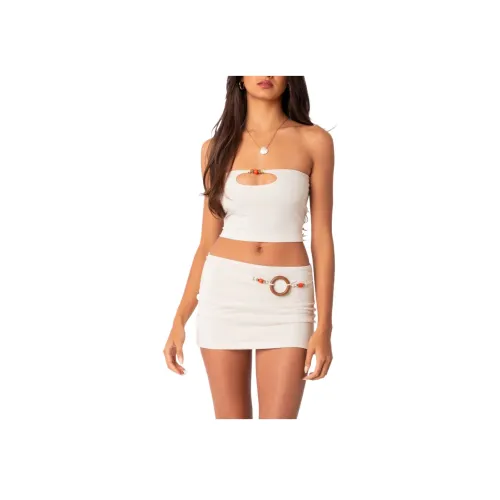 Edikted Бисерный Топ с Вырезами и Без Рукавов Женский