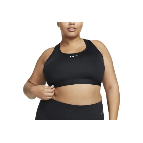 nike Swoosh Средняя поддержка Спортивное белье Женское Черное