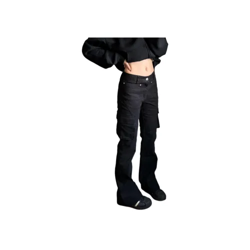 CASTLE WOODS Черные Женские Джинсы