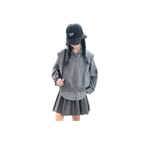 YOUMIWU Серый комплект Kids Комплекты с юбкой