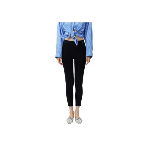 HERLAND Повседневные брюки Женские Черные