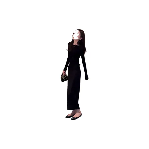 PARKYEON Черный топ + Юбка Женские Комплекты с юбкой