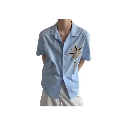 GANGZAI Короткий рукав рубашка унисекс