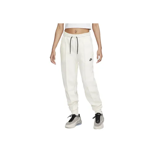 NIKE Сливочный Женские Вязаные Тренировочные Брюки