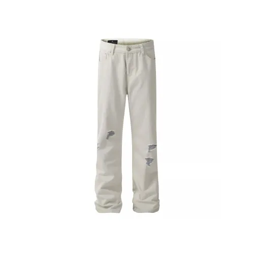 XIAOLIZI Белые Женские Джинсы