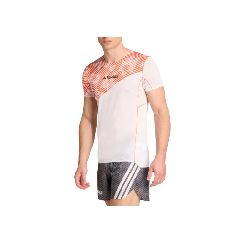 Adidas Techrock Белый Оранжевый Мужская Футболка