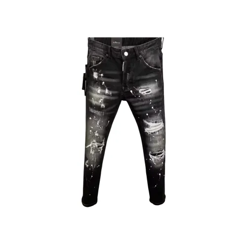 REXSHION Черные Унисекс Джинсы