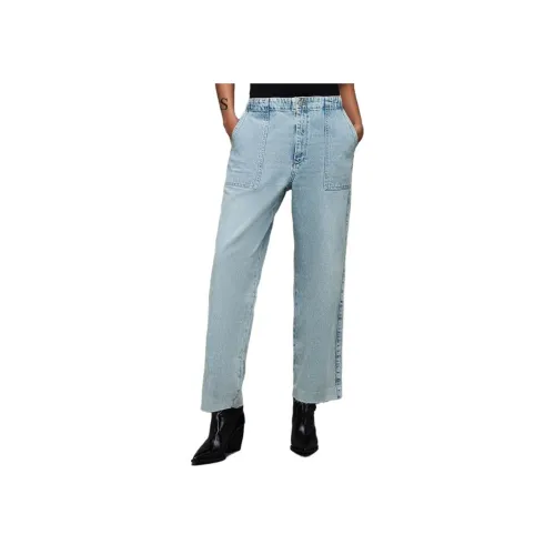 ALLSAINTS Светло-синие Женские Джинсы