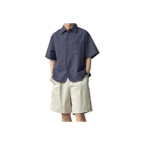 GEOGRE ALEX Темно-синие мужские рубашки