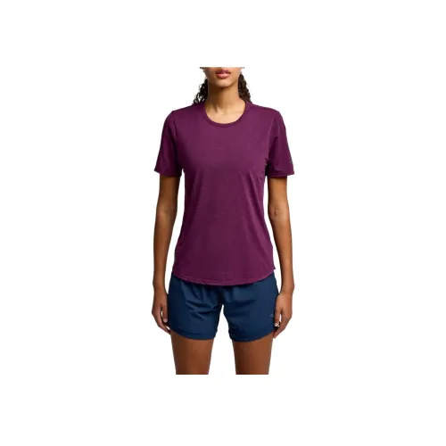 Saucony Секундомер T Рубашка Женские Баклажан