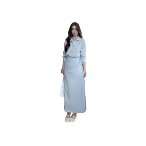 BVODE Длинное платье с длинными рукавами женское