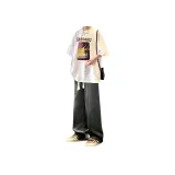 2 пачки G137 100% хлопок футболка белый + 1030 джинсы черный серый