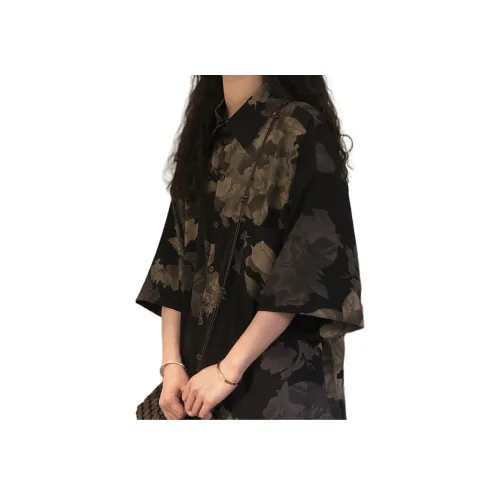 Pirkadat Рубашка Унисекс Фиолетовый Золото Черный