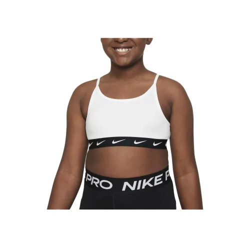 NIKE Белый/Черный Kids Бандо / Бюстгальтеры / Спортивные бюстгальтеры