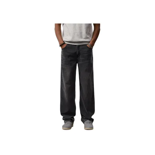 SONGS ALONG Джинсы Унисекс Черный Серый