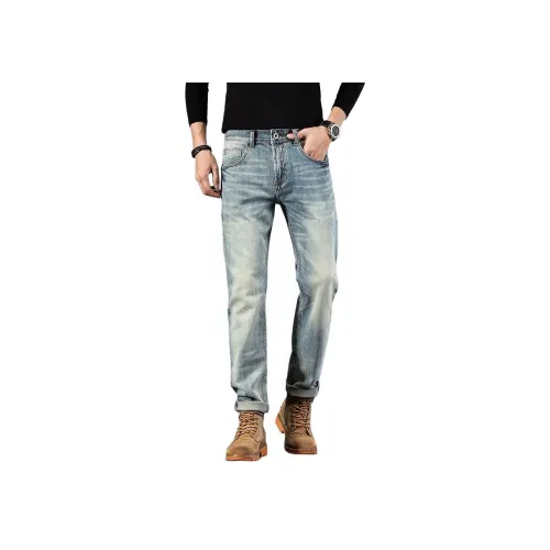 CHAORENBANG Синий Мужской Джинсы