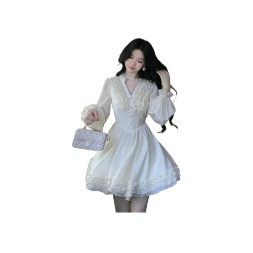 BVODE Длинное платье с длинными рукавами женское