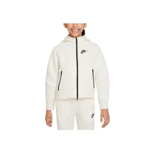 nike Куртки и пальто Детская одежда Sportswear Tech Fleece Белый Детский