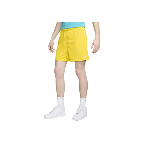 nike Mesh Flow Shorts Casual Shorts Men's Yellow