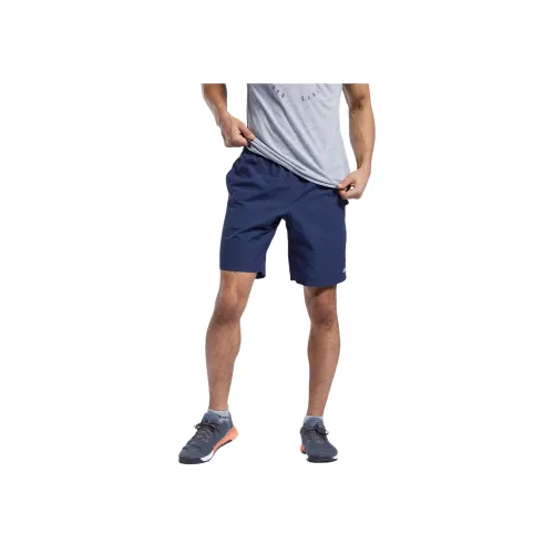 Reebok Короткий DE Тренировка Essentials Utility Мужские Повседневные Шорты Синий