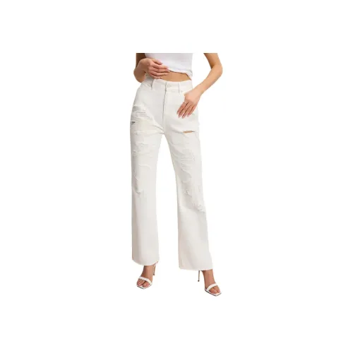 GOOD AMERICAN Белый Женские Джинсы