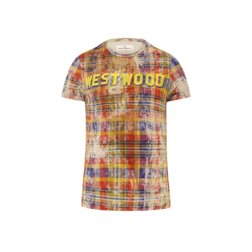 Vivienne Westwood Синие Красные Мужские T-Рубашки
