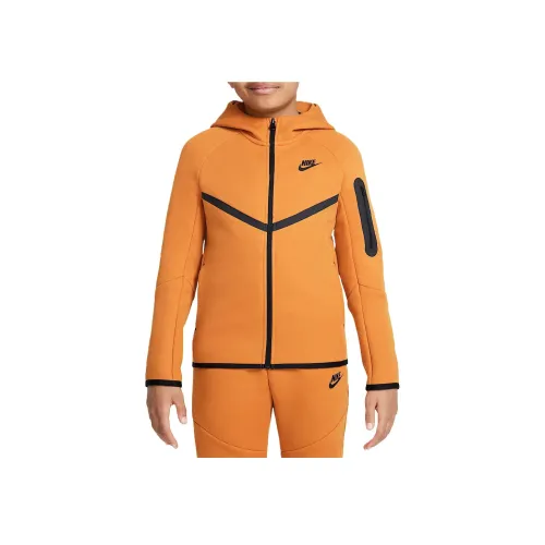 Куртка Nike Sportswear Tech Fleece SS25 Желтая Детская