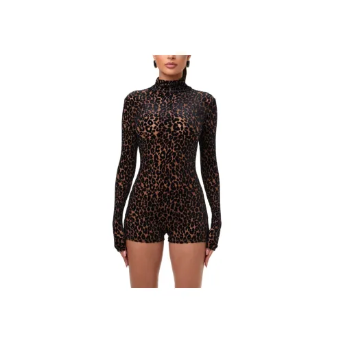 NAKED WARDROBE Romper с принтом "Выгорание" комбинезон женский