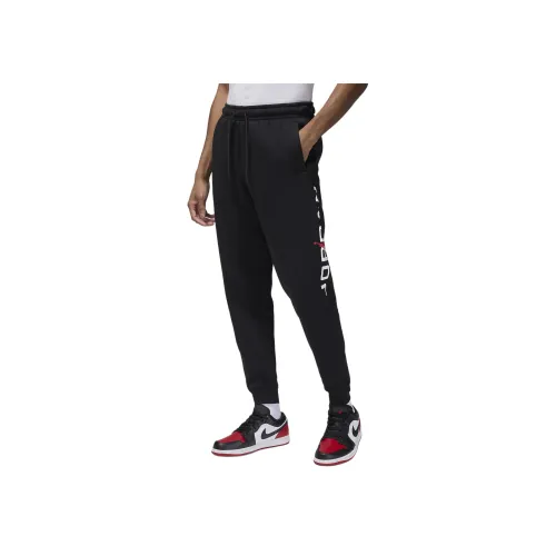 Джордан Вязаные Тренировочные Штаны Мужские Черные